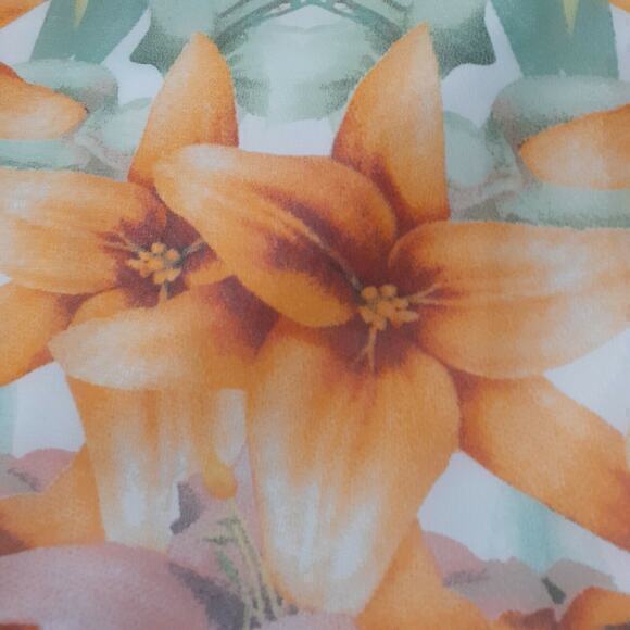 BANANA REPUBLIC Long Dress‎ Maxi Length Size 0 Floral Colorful Tropical Hawaiian - Picture 6 of 7